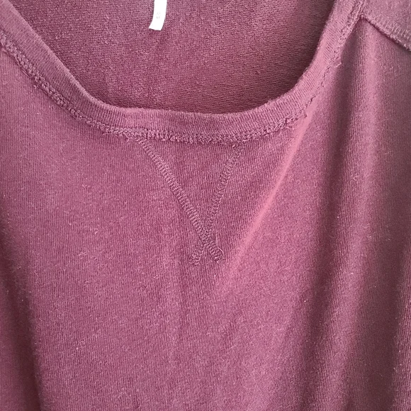 Free People Red Cotton Boyfriend Cardigan - Size M - Picture 6 of 8